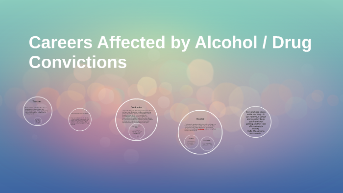 Careers Affected by Alcohol / Drug Convictions by josie arns on Prezi