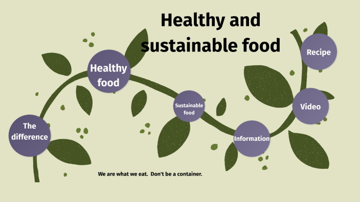 Healthy and sustainable food by Noèlia Cambres Palau on Prezi
