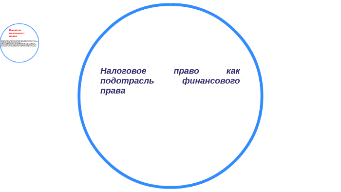 Почему налоговая. Налоговое право подотрасль финансового.