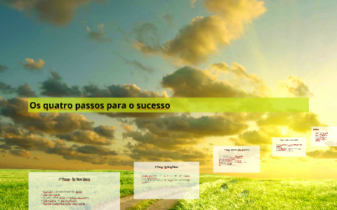 Os quatro passos para o sucesso by Carla Santos on Prezi