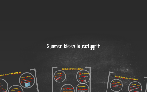Suomen kielen lausetyypit by Aino luo on Prezi Next