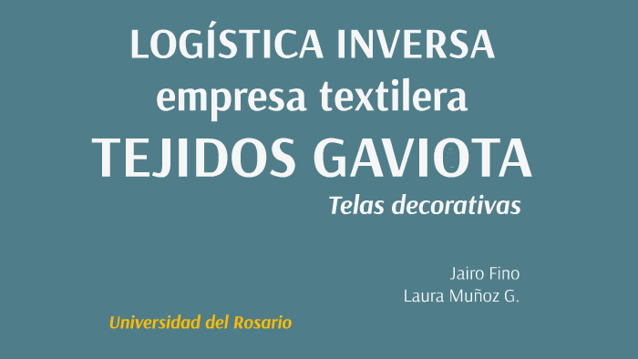 Tejidos Gaviota by Laura Muñoz on Prezi Next
