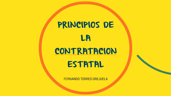 Principios de la contratación estatal prezi