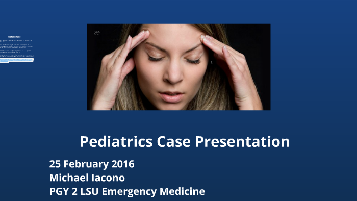 case presentation in pediatrics