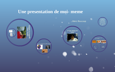 presentation de vous meme