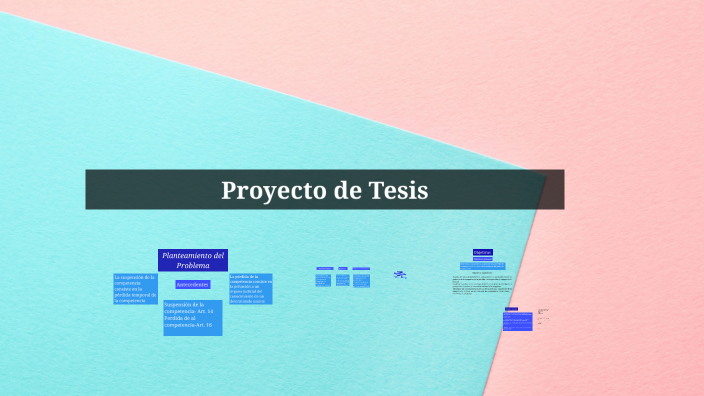 Proyecto de tesis by José Ricardo García Bilbao