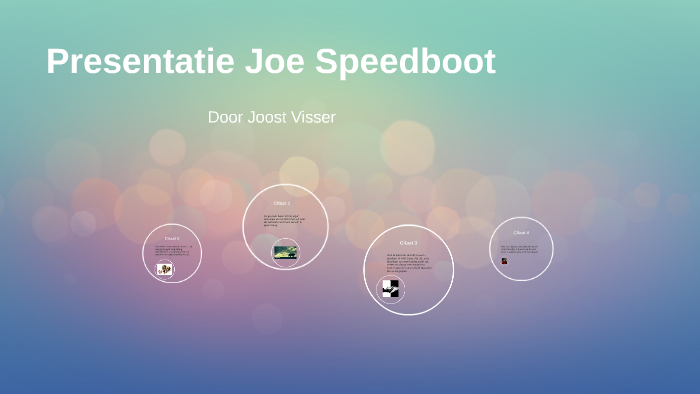 Presentatie Joe Speedboot by Joost Visser on Prezi