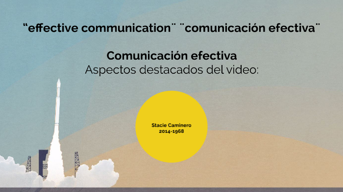 “Effective Communication¨ ¨Comunicación Efectiva¨ By Stacie Nicole ...