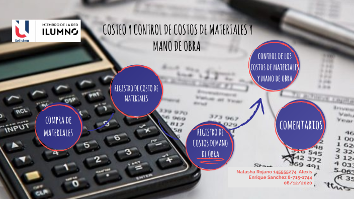 Costeo y control de costos de materiales y mano de obra by Natasha ...