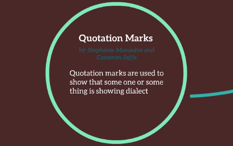 Quotation Marks by Stephanie Monsalve