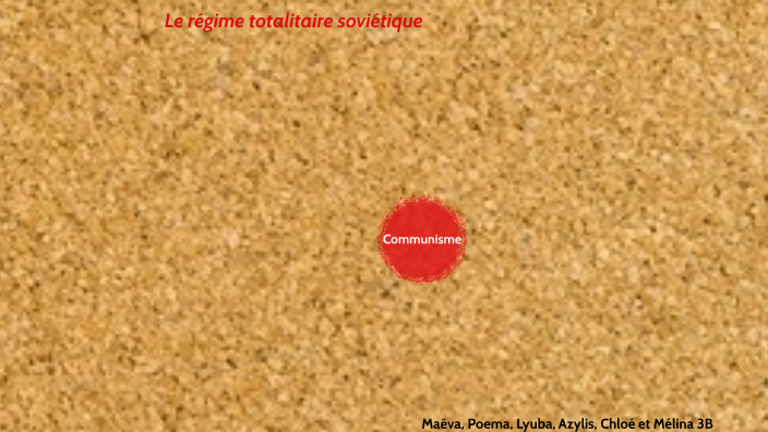 Décrire Le Régime Totalitaire Soviétique Page De Garde