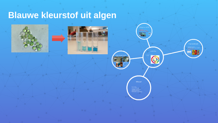 Blauwe kleurstof uit algen by Esther van der Meulen on Prezi