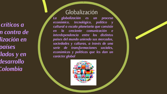 puntos críticos a favor y en contra de la globalización en l by Camilo