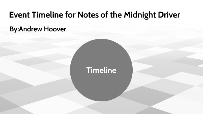 Notes From The Midnight Driver Zusammenfassung Event Timeline for Notes From the Midnight Driver by Andrew Hoover on Prezi
