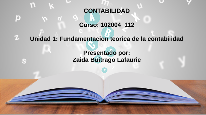 Fundamentacion teorica de la contabilidad by zaida buitrago on Prezi