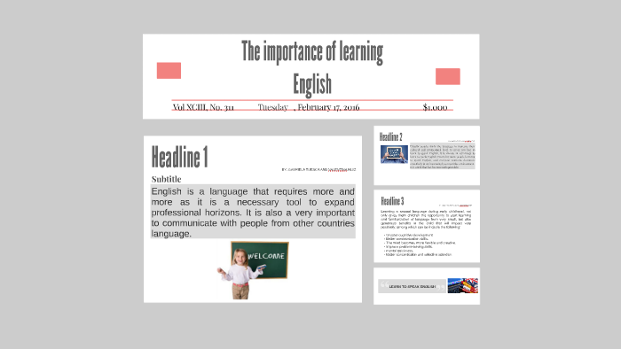 The importance of learning English by gabriela tuesca martínez on Prezi