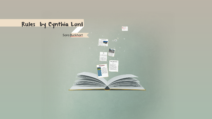 Rules by Cynthia Lord by Sara Burkhart