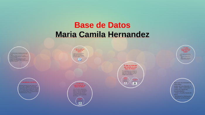 Base de Datos by Maria Camila Hernandez Franco on Prezi