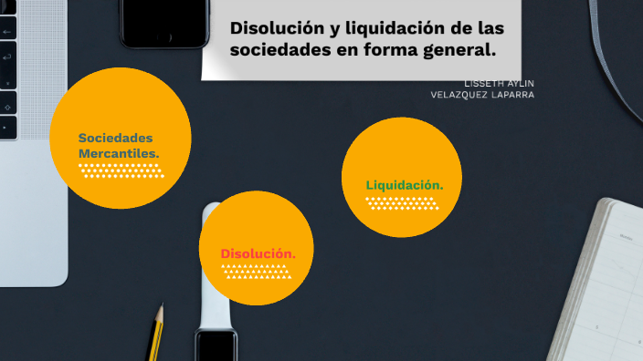 DISOLUCIÓN Y LIQUIDACIÓN DE LAS SOCIEDADES EN FORMA GENERAL By AYLIN ...