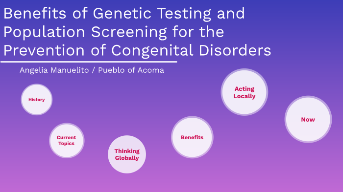 Benefits of Genetic Testing and Population Screening for the Prevention ...