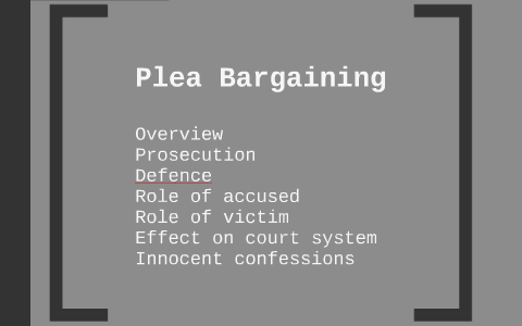 pros and cons of plea bargaining essay