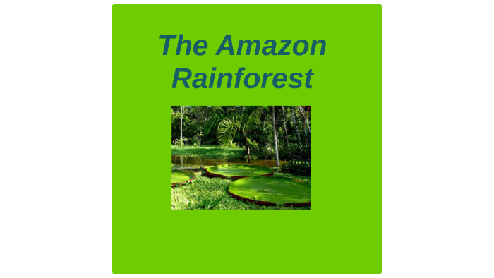 The Amazon Rainforest by Nick Davis on Prezi