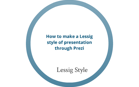 lessig method presentation style