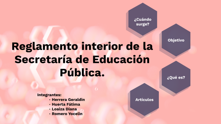 Reglamento Interior De La Secretaria De Educación Pública By Fatima Huerta On Prezi 0439