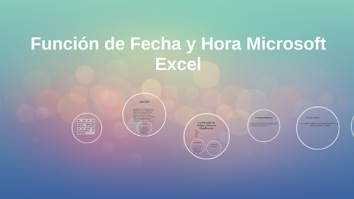 Función De Fecha Y Hora Microsoft Excel By Alejandra López On Prezi 2113