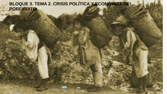 Bloque 3 Tema 2 Crisis Política Y Económica Del Porfiriato - 