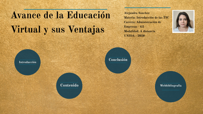 Avance de la Educación Virtual y sus Ventajas by Alejandra Sanchez on Prezi