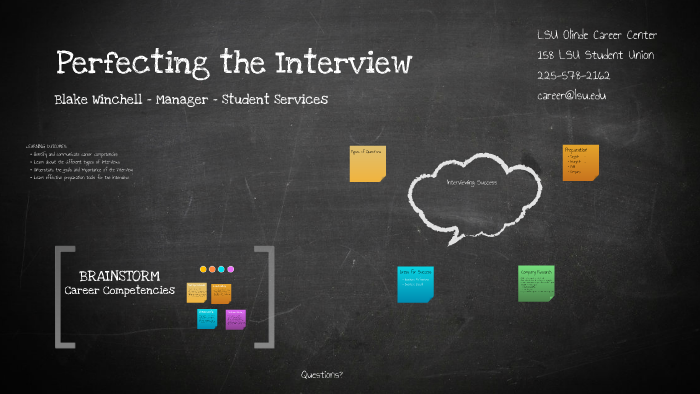 Perfecting the Interview by Blake Winchell on Prezi