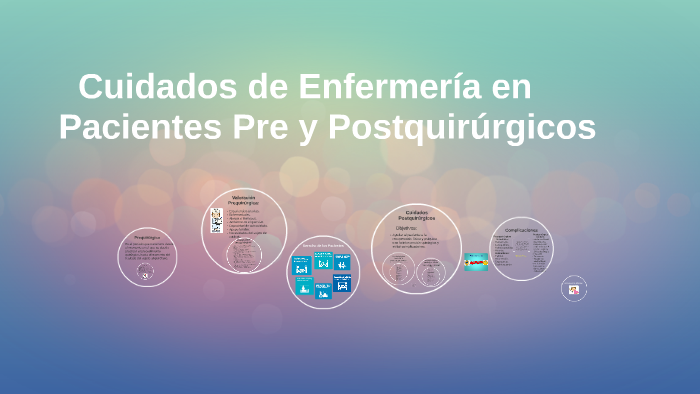 Cuidados de Enfermeria para pacientes Pre y Postquirurgicos by jesica