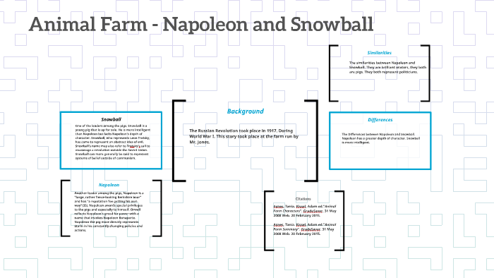 Animal Farm - Napoleon and Snowball by Michelle Volkerts