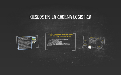 RIESGOS EN LA CADENA LOGISTICA by daniel alfonso orjuela garzon on Prezi