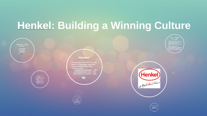 henkel building a winning culture case study solution