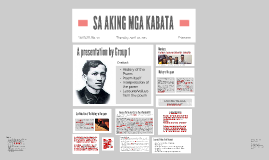 sa aking kabata ni jose rizal