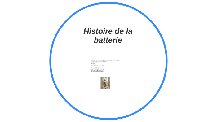 Histoire de la batterie