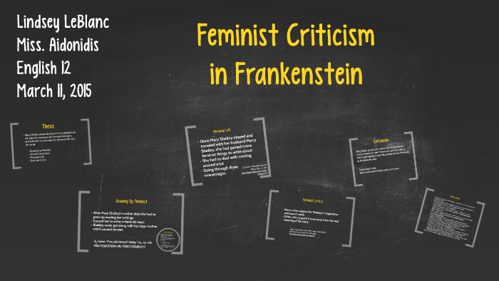 frankenstein feminist criticism