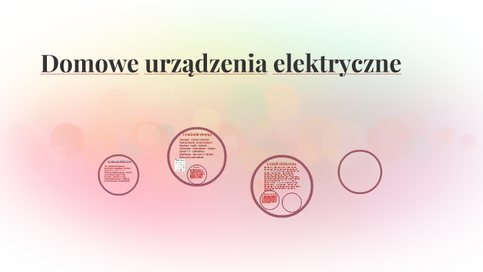 Domowe urządzenia elektryczne by Martyna Krzysztofek on Prezi