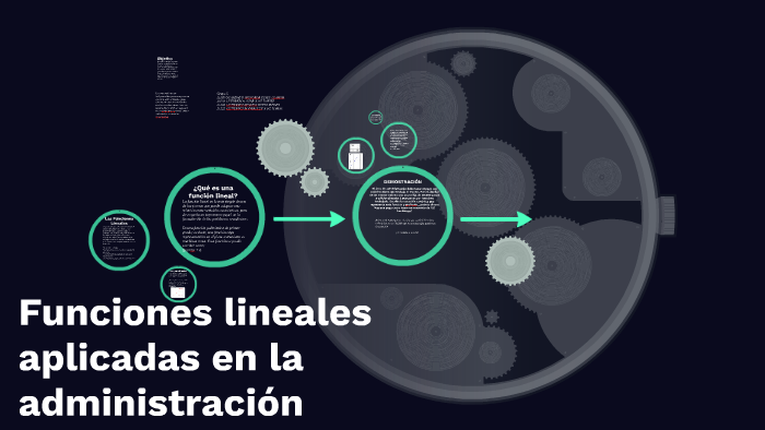 Funciones lineales aplicadas en la administración by Jose Guerrero on Prezi