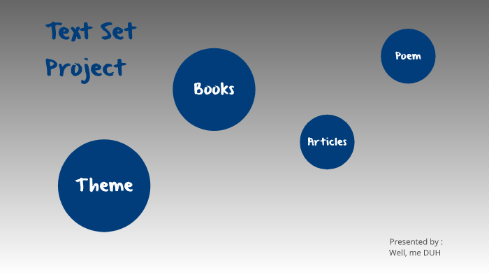 Text Set Project text set project by Jaylen Alston on Prezi