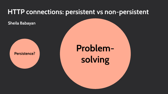 HTTP Persistent Vs Non-persistent Connections By Sheila Babayan On Prezi