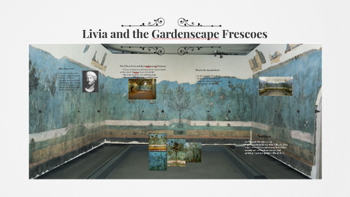 gardenscape wall painting from the villa of livia