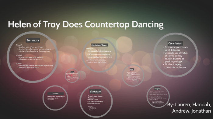 Helen Of Troy Does Countertop Dancing Analysis By Hannah Pitt On Prezi