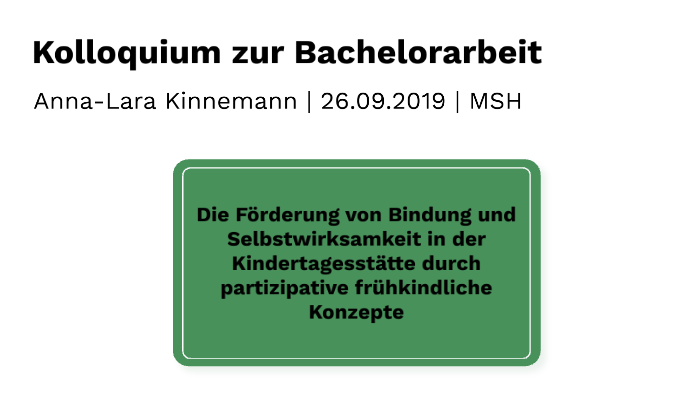 Kolloquium Bachelorarbeit Präsentation Beispiel Pdf Kolloquium Bachelorarbeit by Anna Kinnemann on Prezi