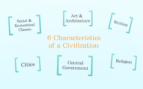 6 Characteristics Of A Civilization By Jordan Douglas On Prezi