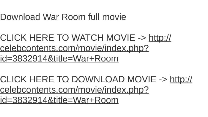 Download War Room Full Movie