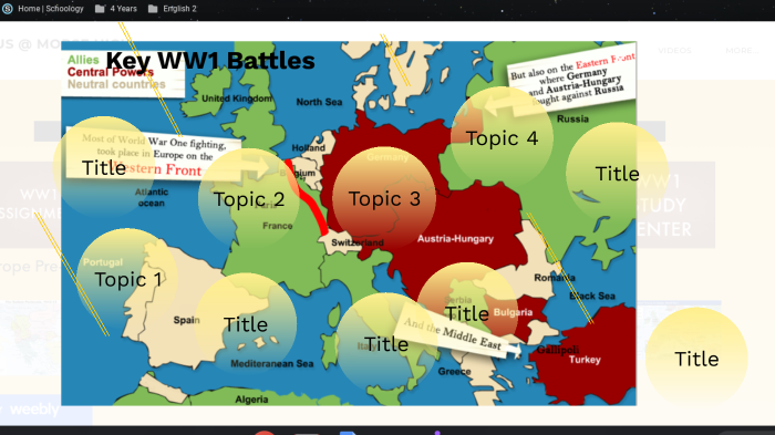 Digital World War 1 Battles By Te'Kedra Ellis