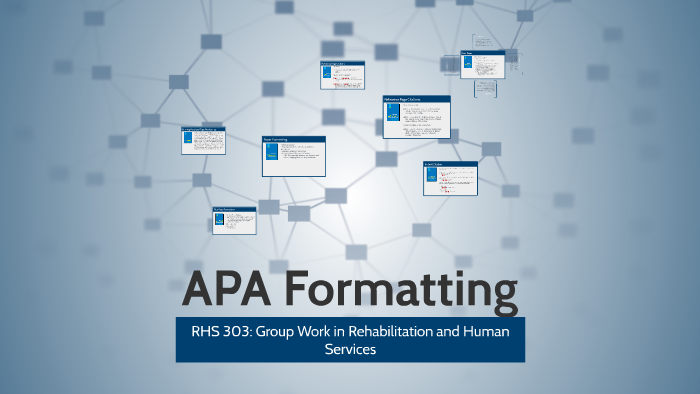 RHS 303 APA Formatting by James Geckler